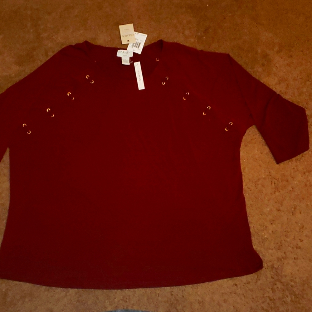 Nwt Carmen 3x red shirt